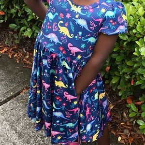 Girls Dino dress